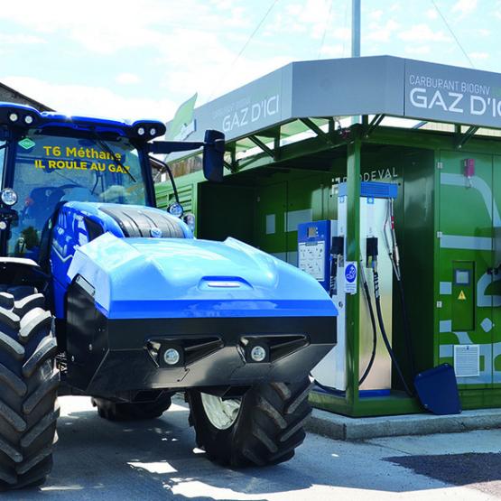 Le tracteur au gaz permet d’économiser jusqu’à 30 % sur les coûts d’exploitation.