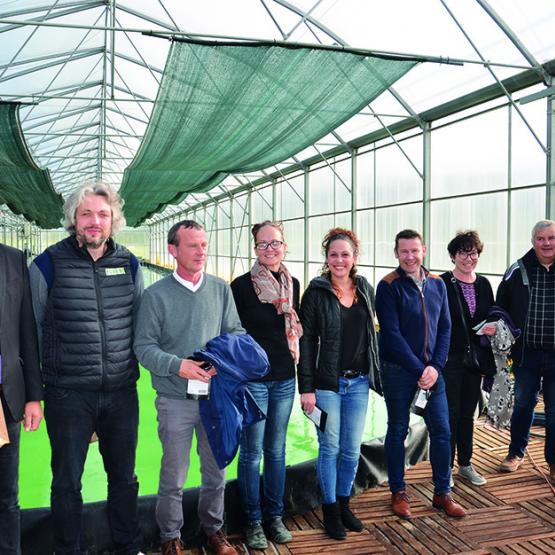 Les élus VIVEA Champagne Ardenne en visite à l’Emeraude de l’Ecluse.