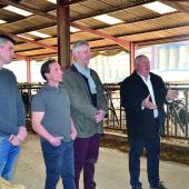 Les élus des Chambres d’agriculture : Pierre Goujard, Olivier Perrin, Marc Poulot et Alain Boulard.