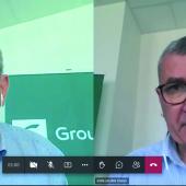 François Schmitt, président de Groupama Grand Est et Didier Guillaume, directeur général, lors de la conférence de presse en ligne le 10 juin.