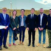 Les trois lauréats « Graines d’agriculteurs » ont été salués par le président de la République Emmanuel Macron.
