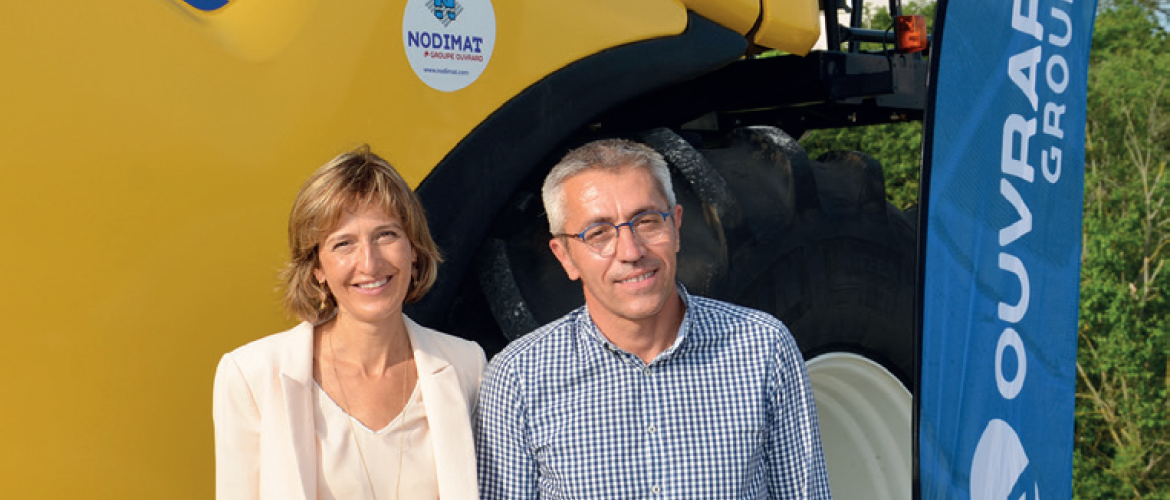 Gwénaëlle Morio, à la tête du groupe Ouvrard depuis 2012, et Pascal Vauthier, directeur de Nodimat. Photo : DR Gwénaëlle Morio, à la tête du groupe Ouvrard depuis 2012, et Pascal Vauthier, directeur de Nodimat. Photo : DR