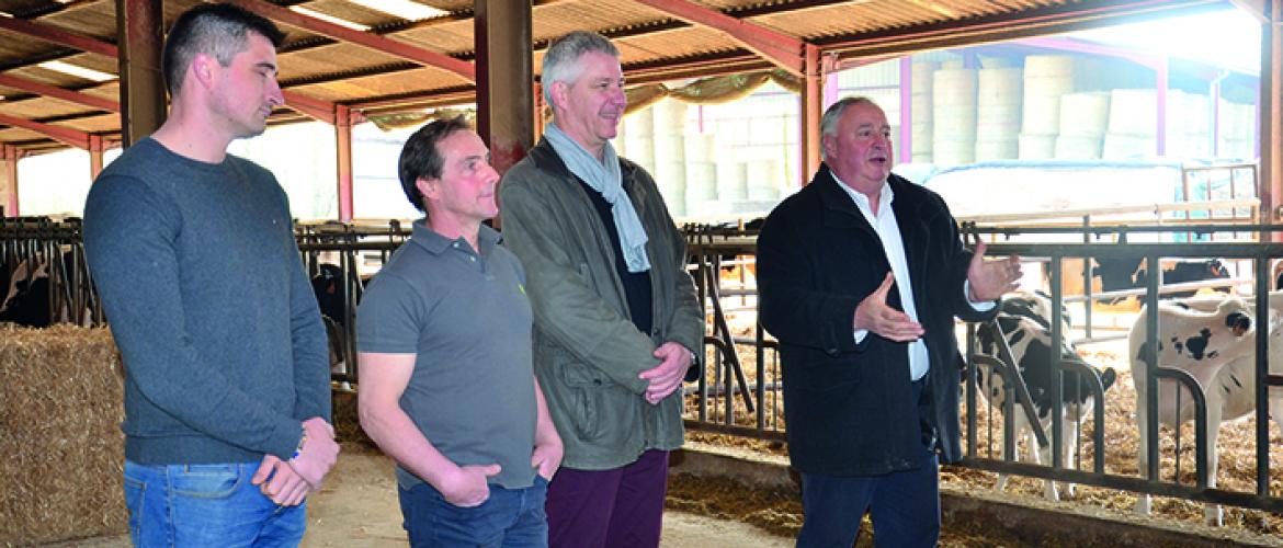 Les élus des Chambres d’agriculture : Pierre Goujard, Olivier Perrin, Marc Poulot et Alain Boulard.