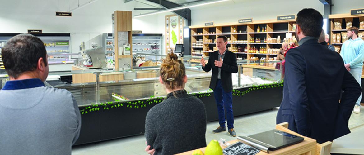 Florent Cressot a remercié toutes les personnes qui ont participé à la création du magasin.