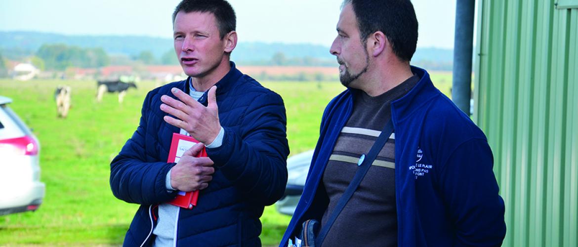 Florent Cressot, président de la FDPL 52 et Arnaud Laurent, président de l’OP livrant Savencia, tirent la sonnette d’alarme : «il faut un prix rémunérateur».