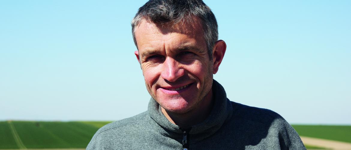 Jean-Baptiste Guichon, agriculteur et éleveur de volailles à Ecury sur Coole (51), audité Ferme du Futur en 2020.