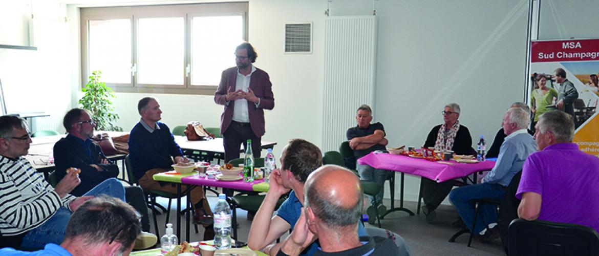 A Chaumont, la MSA a organisé la rencontre à la Maison de l’Agriculture le 27 avril autour d’une collation.