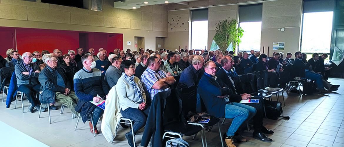 Plus de 150 personnes sont venues assister à l’Assemblée Générale du syndicat qui n’avait pas pu se tenir en présentiel l’an dernier.