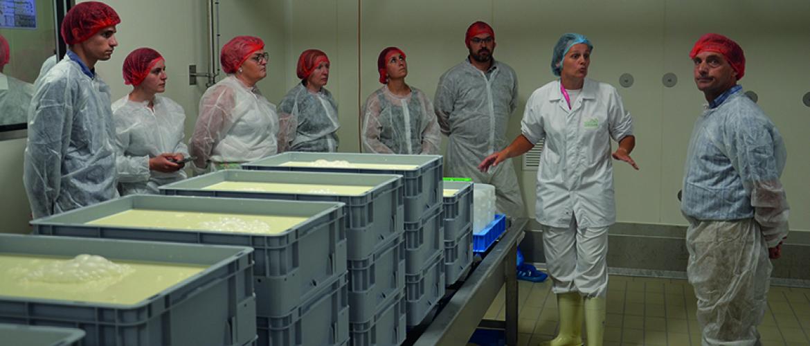 La fromagerie de Chevillon fabrique 1000 t de fromages par an.