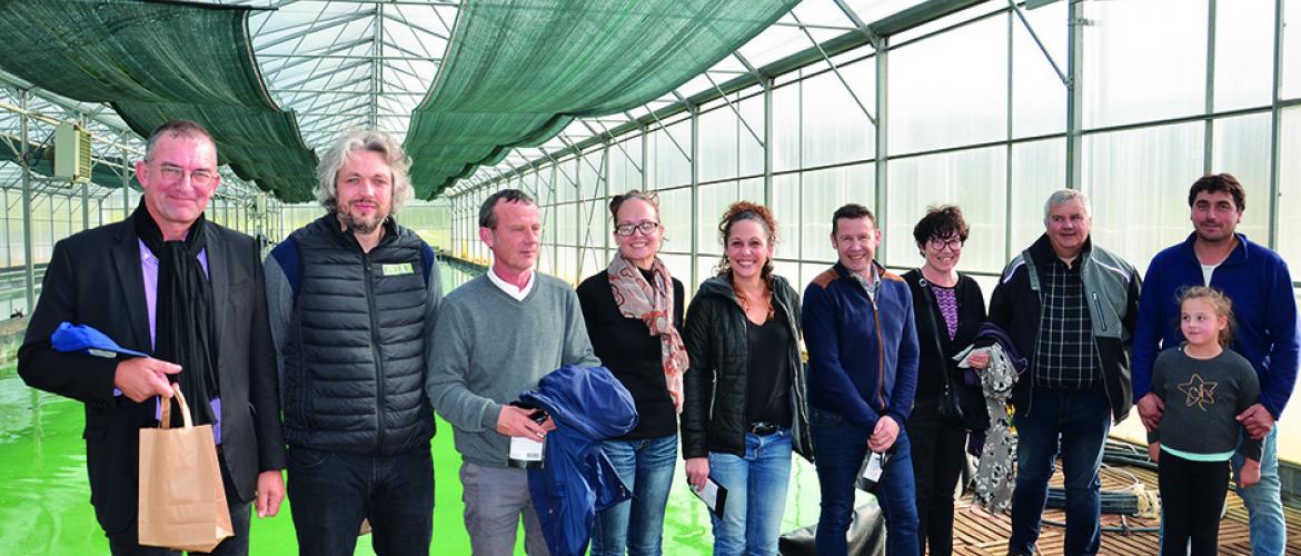 Les élus VIVEA Champagne Ardenne en visite à l’Emeraude de l’Ecluse.